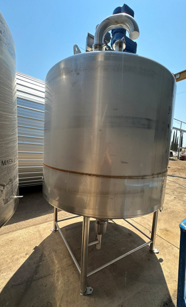 1,000 gallon dual agitated stainless steel tank [1ksscvt4]