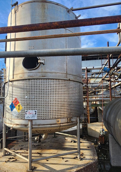 8,000 gallon stainless steel tank dimple jacket [8KVSS01GA]